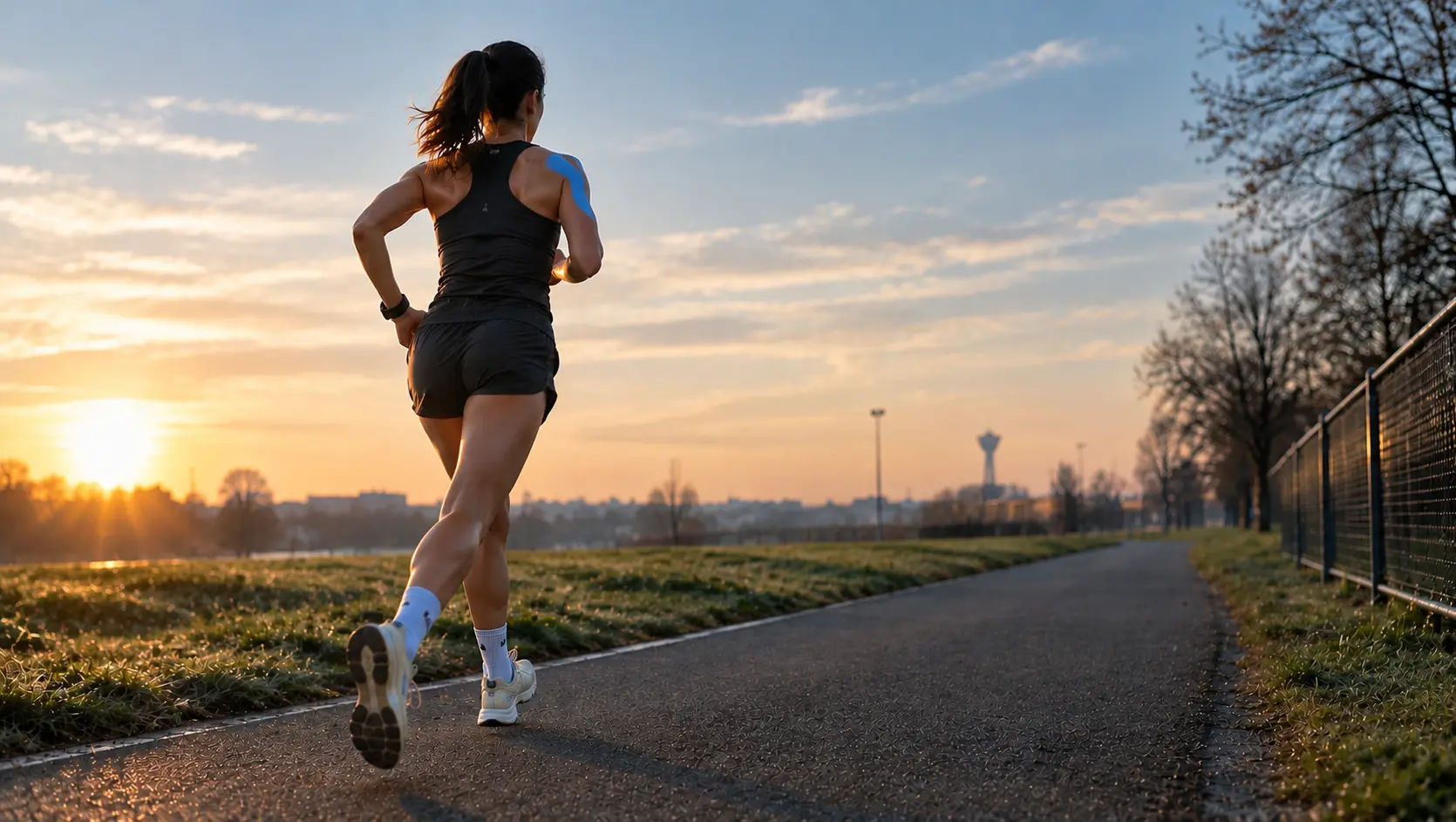 An athlete returning to training after a break, representing training load and injury risk after a layoff.